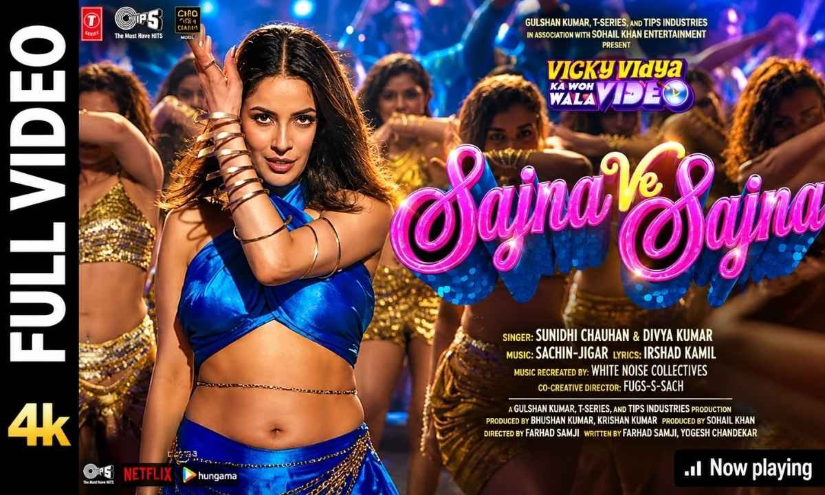 sajna-ve-sajna-lyrics-sunidhi-chauhan-divya-kumar-vicky-vidya-ka-woh-wala-video